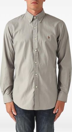 Polo Ralph Lauren Overhemd met geborduurd logo - Grijs