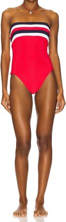 Beach Riot Jessa One Piece Swimsuit In American Colorblock