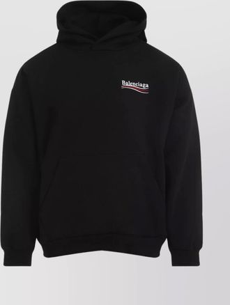 Balenciaga oversized cotton hoodie with kangaroo pockets