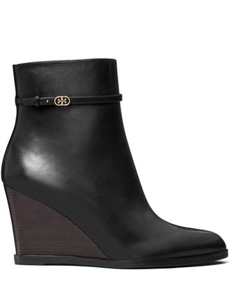 Tory Burch 85 mm TT laarzen met sleehak - Zwart
