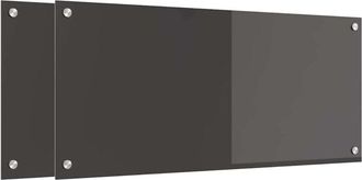 vidaXL Salpicadero De Cocina 2 Pcs Gris Oscuro 90 X 40 Cm Vidaxl