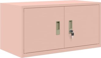 vidaXL Armario De Almacenamiento Rosa 80 X 40 X 40 Cm Acero Vidaxl