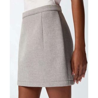 Pinko Mini Falda - Skirts - Mujer - Gris - M