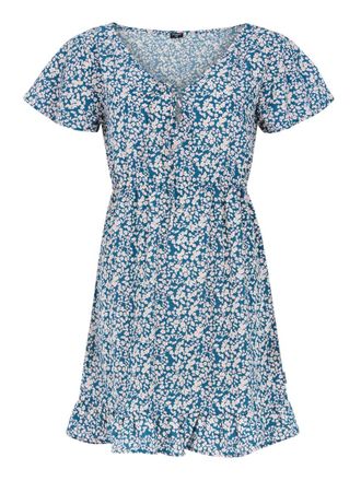 Protest Strandkleid PROTEST Kleid PRTFENNA, Damen, Gr. XL, EURO, blau (raku blau), Obermaterial: 100% Polyester PES., Kleider Strandkleid