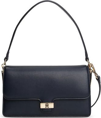 Tommy Hilfiger Borsa a spalla con placca logo - Blu