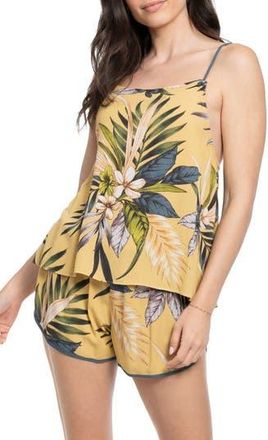 Midnight Bakery Yoryu Crinkle Short Pajamas in Yellow at Nordstrom Rack, Size Medium
