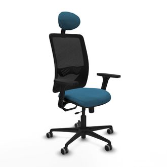 Piqueras y Crespo Silla De Oficina Piqueras Y Crespo Zulema Negro Brazos Ajustables Soporte Lumbar