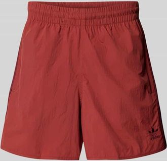 adidas Originals Badehose mit Logo-Stitching Modell SPRINTER in Dunkelrot, Gr&ouml;&szlig;e XS