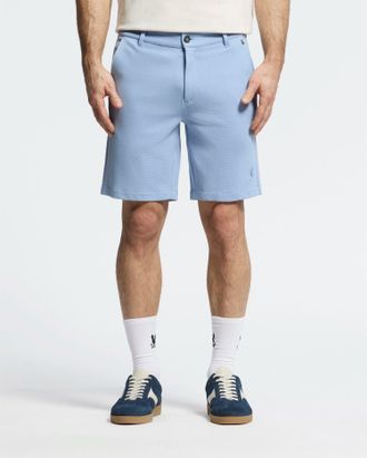 Psycho Bunny Mens Shiro Knit Honeycomb Short 472 SERENITY / 30