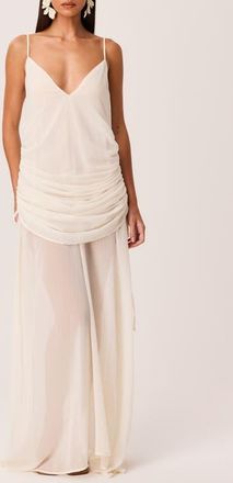 SNDYS Evelia Maxi Dress in Cream at Nordstrom, Size X-Small
