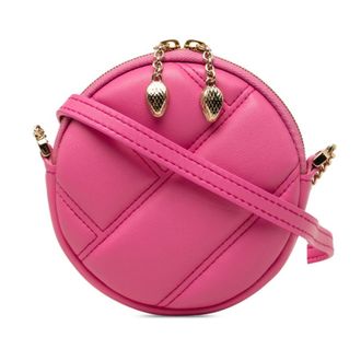 Bulgari Pink Leather Pochette (Pre-Owned)