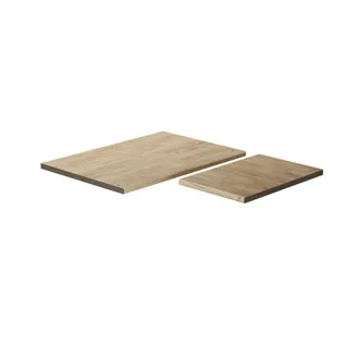 Vicco Encimera De Cocina R-line, Roble Dorado, 114 Cm (adecuado Para Unidad De Esquina 87x87)