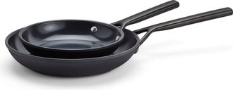 Zwilling Milano 2-pc Aluminum Ceramic Nonstick Fry Pan Set - Black