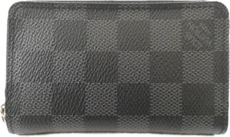 Louis Vuitton Graphite Coated Canvas Coin Purse/Coin Case (Pre-Owned)