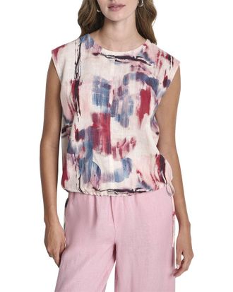 DKNY Dkny Sleeveless Linen Shirt