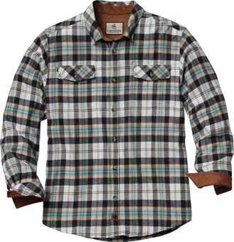Legendary Whitetails Mens Legendary Flannel Shirt, Blue Heron Plaid, Medium
