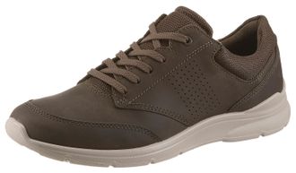 Ecco Sneaker ECCO IRVING, Herren, Gr. 39, braun (braun 2), Nubukleder, Textil, Schuhe Sneaker, mit weisser Laufsohle, Freizeitschuh, Halbschuh, Schn&uuml;rschuh