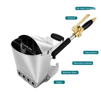 OEM Pistola De Mortero De Cemento, Uso Multiusos, Boquillas Duraderas, Color Blanco