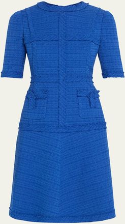 ワンピース Randy Asymmetry buckle tweed dress Randy ワンピースAsymmetry buckle tweed dress