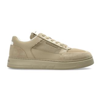 Emporio Armani Cordura Sneakers met su&egrave;de details - Heren - Sneakers - Beige - 43 1/2 EU - Su&egrave;de - Schoenen