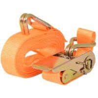 OEM Paquete De 10 Correas De Amarre, 0,4 Toneladas, 6 M X 25 Mm, Naranja, Para Transporte En Remolque - Crezuo
