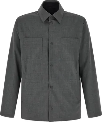 Herno Gray Polyester Full-Length Mens Jacket