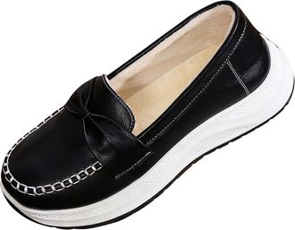 Generic Womens Winter Shoes Snow Boots Ladies Fur Lined Ankle Boots Orthopedic Arch Support Thermal Non Slip Comfortable Trendy Slip On Warm Cozy Slipper Wate