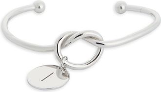Meshmerise Love Knot Initial Bracelet in White-I at Nordstrom Rack