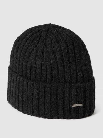 HUGO BOSS Beanie aus reinem Kaschmir Modell T-LINO in Black, Gr&ouml;&szlig;e One Size