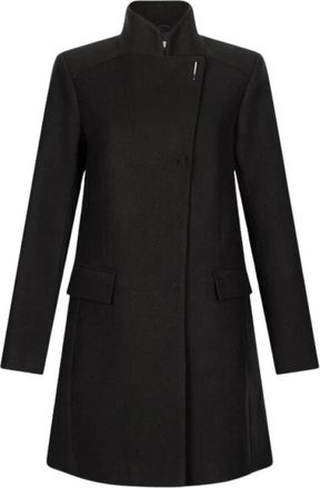Liu Jo Enkelrijige Jas - Dames - Mantel - Zwart - S - Wol - Jassen