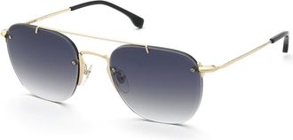 Lozza Sl2434 Gubbio 4 0300 Mens Sunglasses Gold Size 57