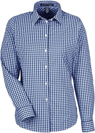 Devon & Jones Womens CrownLux Performance Gingham Dress Shirt