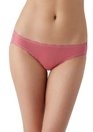 Wacoal Inspired Eyelet Bikini Bottom In Slate Rose