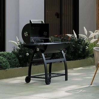 Charles Bentley ottimo 415 Charcoal Barrel BBQ in Black