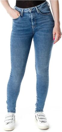 Pepe Jeans London Skinny Jeans - Dames - Skinny Jeans - Blauw - W24 L32 - Jeans
