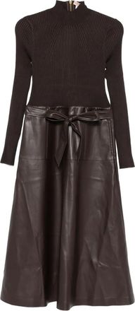 Twin-Set Jurk met ceintuur - Bruin