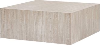 Hanah Home Mesa De Centro De Mdf <> - 90 X 90 X 35 Cm - Travertino
