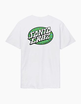 Santa Cruz Mens Santa Cruz Mens Vertigo Dot Short Sleeve T-Shirt - White - Size: 42