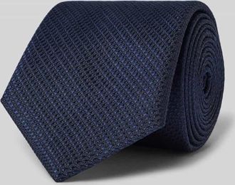 Willen Krawattenfabrik Krawatte aus Seide mit Strukturmuster (7,5 cm) in Marine, Gr&ouml;&szlig;e 1