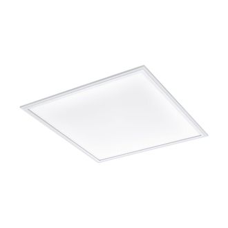 Loops Flush Ceiling Light Colour White Shade White Plastic Bulb LED 30W Included