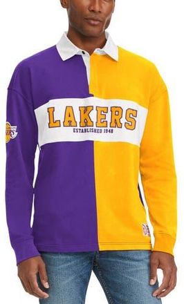 Tommy Jeans Mens Tommy Jeans Purple/Gold Los Angeles Lakers Ronnie Rugby Long Sleeve T-Shirt at Nordstrom, Size X-Large