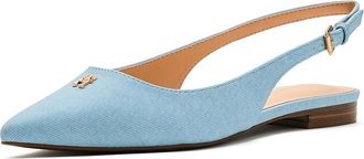Tommy Hilfiger Velina Womens Flat Shoes Light Blue Denim 450 : 6.5 M, Faux Leather