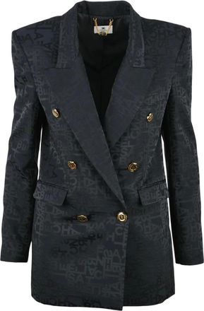 Elisabetta Franchi Mujer, Chaquetas, Negro, Talla: M