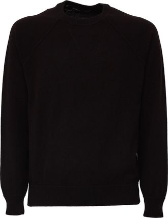 FILIPPO DE LAURENTIIS Wool Cashmere Raglan Sleeve Crewneck Sweater