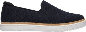 Skechers Coast Drive-loafers met structuur voor dames (Zwart)