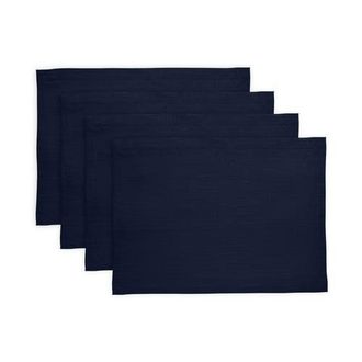 Solino Home Linen Placemats - Diana, 14 x 19 in Navy at Nordstrom, Size Medium