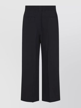 Jacquemus linen high-rise wide-leg pleated shorts