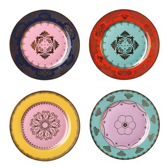 Pols Potten Grandpa Teller, mehrfarbig (4er-Set)