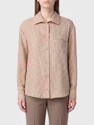 Herno Camicia in seta con stampa grafica e tasche con zip