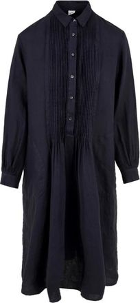 Aspesi Overhemdjurk - Dames - Shirt Kleedjes - Blauw - M - Katoen - Kleedjes